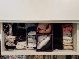 Organise your wardrobe drawers with drawer organisers