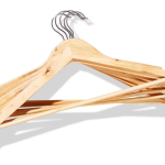 Organise your wardrobe with: Wooden hangers - Kmart